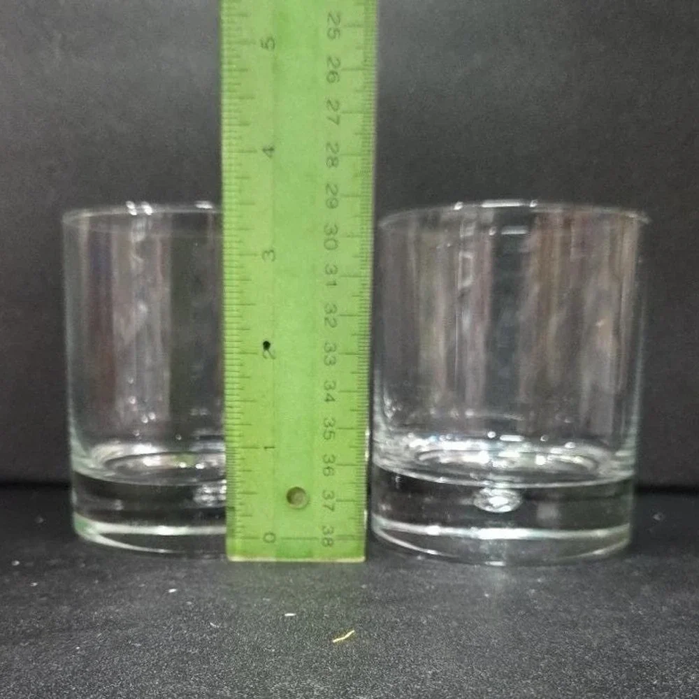 Circleware Crystal Double Old Fashioned Glasses, Set of 2, Vintage Luxor‎ Design